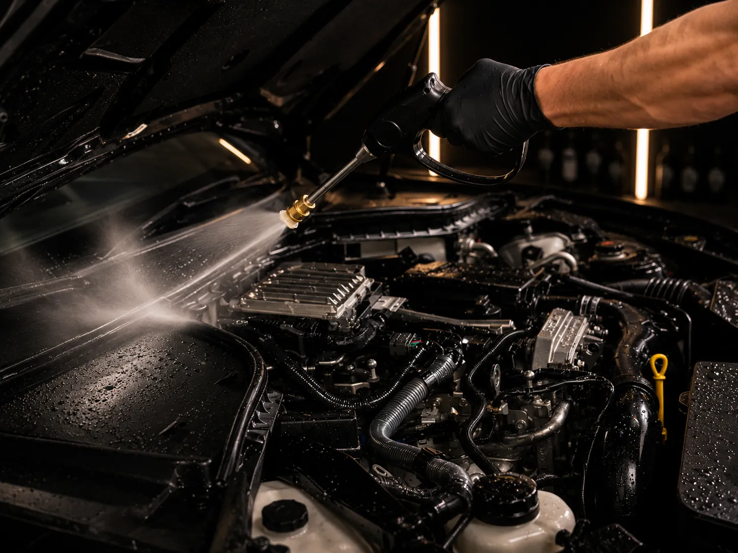 Engine bay cleaning service