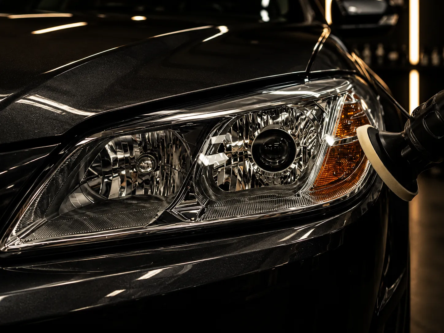 Headlight restoration service